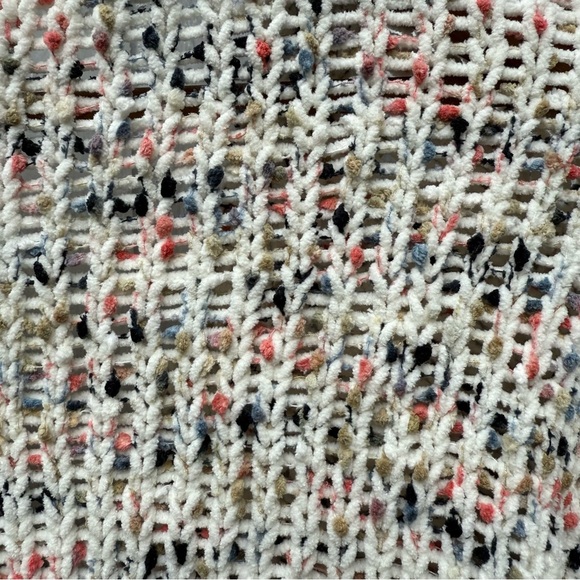 Cupio Women’s Knit Sweater Chunky Speckled Confetti Cream Polyester 3XL - Picture 6 of 8